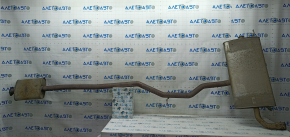 Exhaust pipe rear part with barrel Volvo XC90 16-18 T6 rusty, sawed off studs
