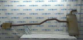 Exhaust pipe rear part with barrel Volvo XC90 16-18 T6 rusty, sawed off studs