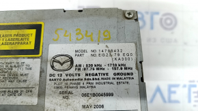 Tape recorder, CD-changer, Radio, Panel Mazda CX-7 06-09 scratches