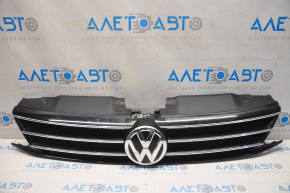 Radiator grill grill VW Jetta 15-18 USA with badge, with chrome, scratches, sand