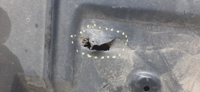 Front bumper guard left Lexus ES350 07-09 cracks, broken fasteners