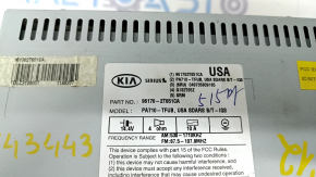 Radio tape recorder Kia Optima 11-15 medium display, peeling chrome