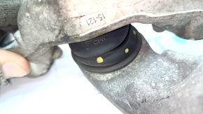 Lower front left control arm Volvo XC90 16-22 with brackets and silent block, silent block torn, boot cracked