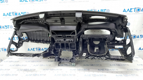 Torpedo front panel without AIRBAG Volvo XC90 16-22 for projection, black