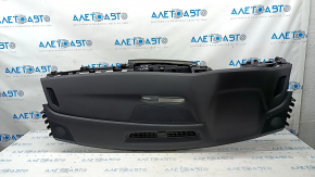 Torpedo front panel with AIRBAG Audi Q7 16-19 without projection, leather black