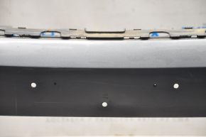 Bare front bumper VW Jetta 15-18 USA graphite, pressed, scratches, breaks, non-factory holes