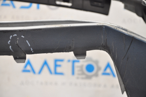 Bare front bumper VW Jetta 15-18 USA graphite, pressed, scratches, breaks, non-factory holes