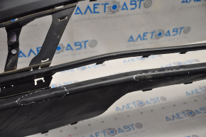 Bare front bumper VW Jetta 15-18 USA graphite, pressed, scratches, breaks, non-factory holes