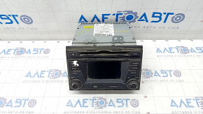 Kia Optima 11-15 radio tape recorder small display, peeling chrome, worn key