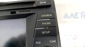 Kia Optima 11-15 radio tape recorder small display, peeling chrome, worn key