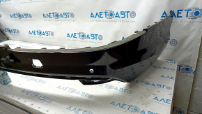 Bare rear bumper lower part Audi Q7 16-19 for 4 parking sensors, black