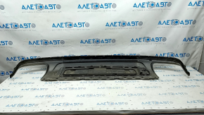 Rear bumper lip Audi Q7 16-19 black (painted), scratches, cracks in fasteners