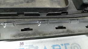 Rear bumper lip Audi Q7 16-19 black (painted), scratches, cracks in fasteners
