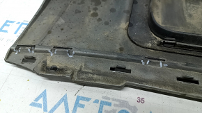 Rear bumper lip Audi Q7 16-19 black (painted), scratches, cracks in fasteners