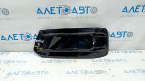 Front bumper grille left Audi Q7 16-19 black gloss for parking sensors without radar, with plug, sand