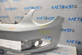 Front bumper bare VW Beetle 12-16 white, painted, cracked, scratches, non-factory holes