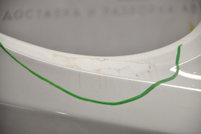 Front bumper bare VW Beetle 12-16 white, painted, cracked, scratches, non-factory holes