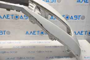 Front bumper bare VW Beetle 12-16 white, painted, cracked, scratches, non-factory holes
