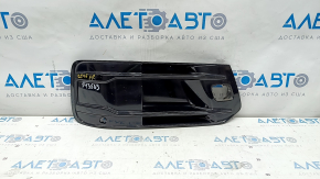 Front bumper grille right Audi Q7 16-19 black gloss for parking sensors without radar, with plug, sand