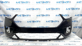 Front bumper bare Ford Escape MK3 17-19 rest, black, cracks in fasteners, scratches
