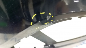 Front bumper bare Ford Escape MK3 17-19 rest, black, cracks in fasteners, scratches