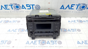 Radio tape recorder Hyundai Sonata 15-17 small display, chrome useful