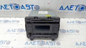 Radio tape recorder Hyundai Sonata 15-17 small display, chrome useful