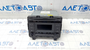 Radio tape recorder Hyundai Sonata 15-17 small display, chrome useful