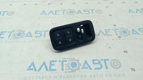 Rear seat tilt buttons left Audi Q7 16- black with overlay, in arch trim