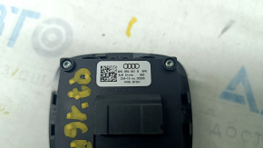 Rear seat tilt buttons left Audi Q7 16 - black with overlay, in pillar overlay