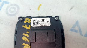 Rear row seat tilt buttons right Audi Q7 16 - black with overlay, in the pillar overlay