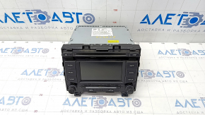 Radio tape recorder Hyundai Sonata 15-17 medium display, chrome is worn out, knob is broken