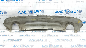 Rear bumper trim lower Ford Escape MK3 17-19 rest 2 pipes, tear, scratches