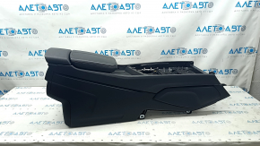 Central console armrest and cup holders Audi Q7 16- black, worn, tears