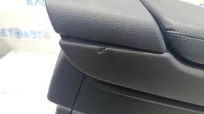 Central console armrest and cup holders Audi Q7 16- black, worn, tears