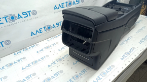 Central console armrest and cup holders Audi Q7 16- black, worn, tears