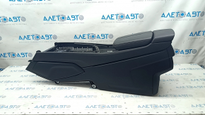 Central console armrest and cup holders Audi Q7 16- black, worn, tears