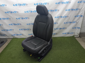 Driver's seat Audi Q7 16- leather black, with airbag, heating, blowing, electric, worn