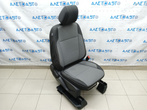 Passenger seat Ford Escape MK3 13-19 without airbag, mechanical, cloth black-gray, for dry cleaning