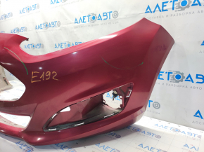 Front bumper bare Ford Fiesta 14-19 rest usa, red, scratches, bumps
