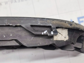 Front bumper grille left VW Passat b7 12-15 USA without fog lights, with molding, sand on chrome, scratch, broken fasteners