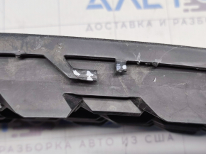 Front bumper grille left VW Passat b7 12-15 USA without fog lights, with molding, sand on chrome, scratch, broken fasteners