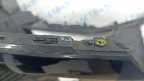Bare front bumper Audi Q7 16-19 for 4 parking sensors, black, broken fastener