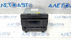Radio tape recorder Hyundai Sonata 15-17 small display, chrome useful