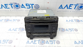 Radio tape recorder Hyundai Sonata 15-17 small display, chrome is worn out, knob is broken