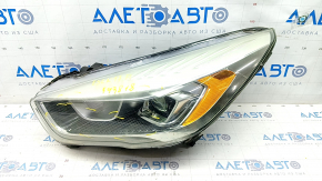 Headlight front left complete Ford Escape MK3 17-19 rest, halogen+led, light, varnish peeled, sand