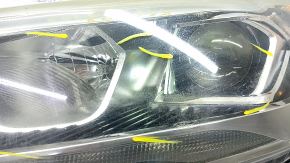 Headlight front left complete Ford Escape MK3 17-19 rest, halogen+led, light, varnish peeled, sand