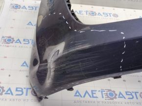 Bare front bumper VW Passat b7 12-15 USA blue, pressed, scratches, non-factory holes