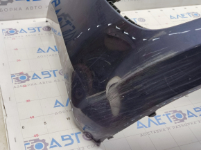 Bare front bumper VW Passat b7 12-15 USA blue, pressed, scratches, non-factory holes