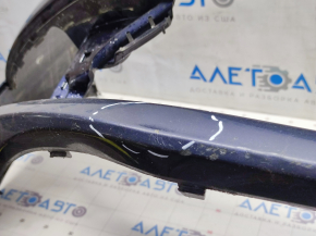 Bare front bumper VW Passat b7 12-15 USA blue, pressed, scratches, non-factory holes
